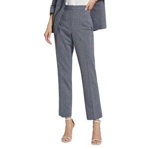 Elie Tahari The Saige‎ Cotton Pants Womens Size 14 Mystic Blue Corpcore Office